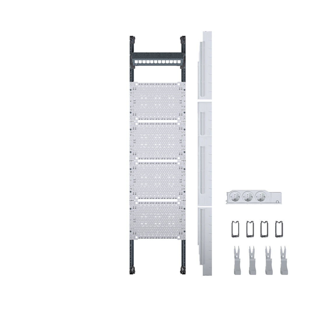 Hager Komplettfeld Multimediafeld Univers Z Zählerschrank 1feld Ohne Patchmodule B-Ware - 3250616161061