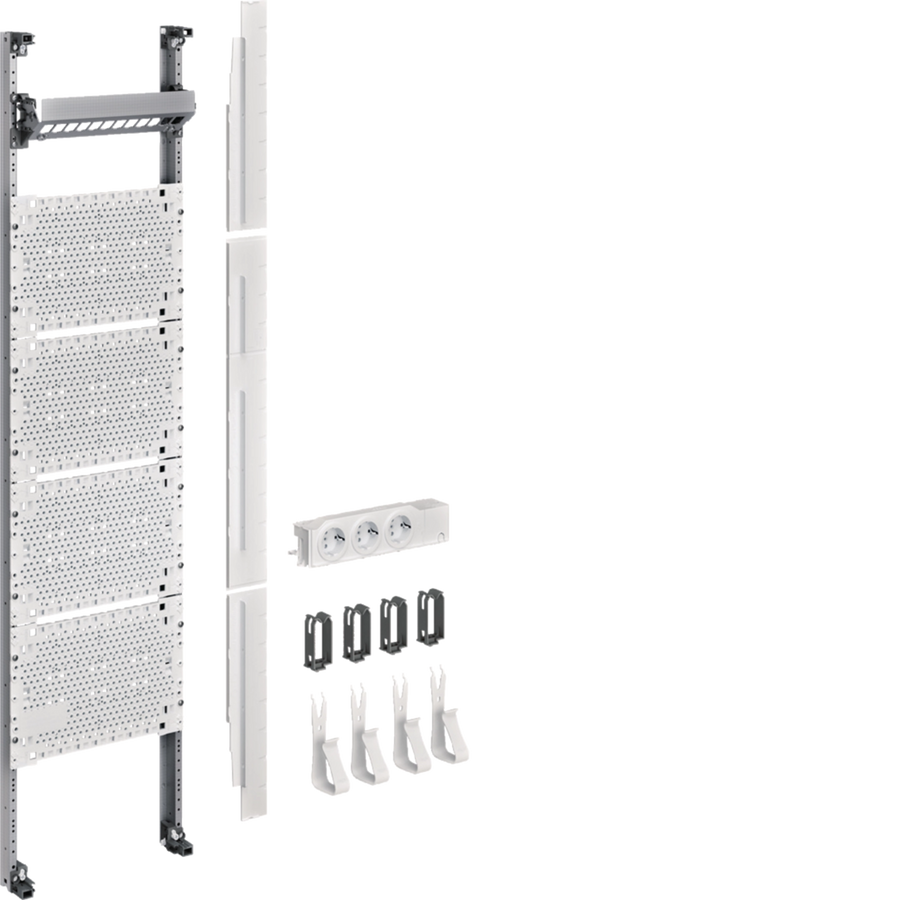 Hager Komplettfeld Multimediafeld Univers Z Zählerschrank 1feld Ohne Patchmodule B-Ware - 3250616161061