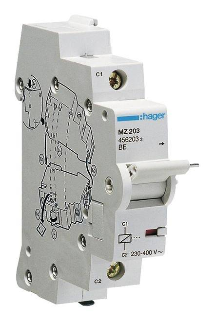 Hager Mz203 Arbeitsstromauslöser 230 V 415 V Leistungsschalter Schutzschalter B-Ware - 3250614562037