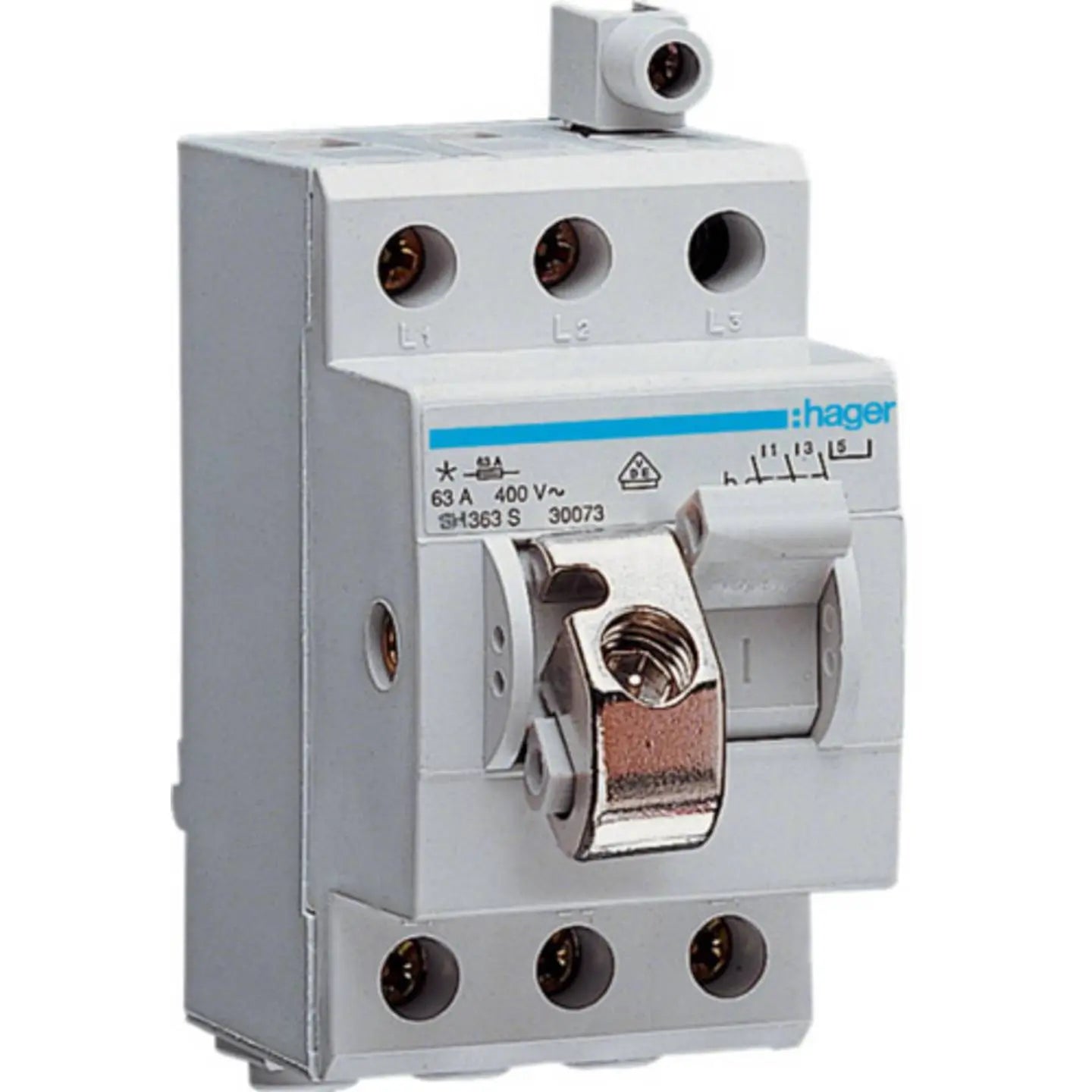 B-Ware Hager Schaltermodul Ausschalter Trennschalter Grau 63 A Sh363 S 400 V Kompakt - 3250615589972
