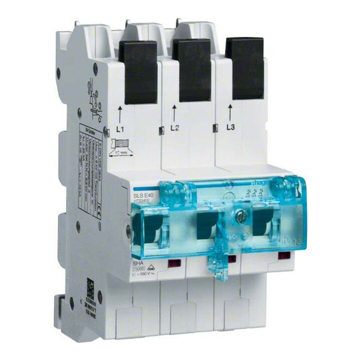 Hager Sls Schalter Leitungsschutzschalter 40 A 3polig E Charakteristik Hts340 E B-Ware - 3250613303143