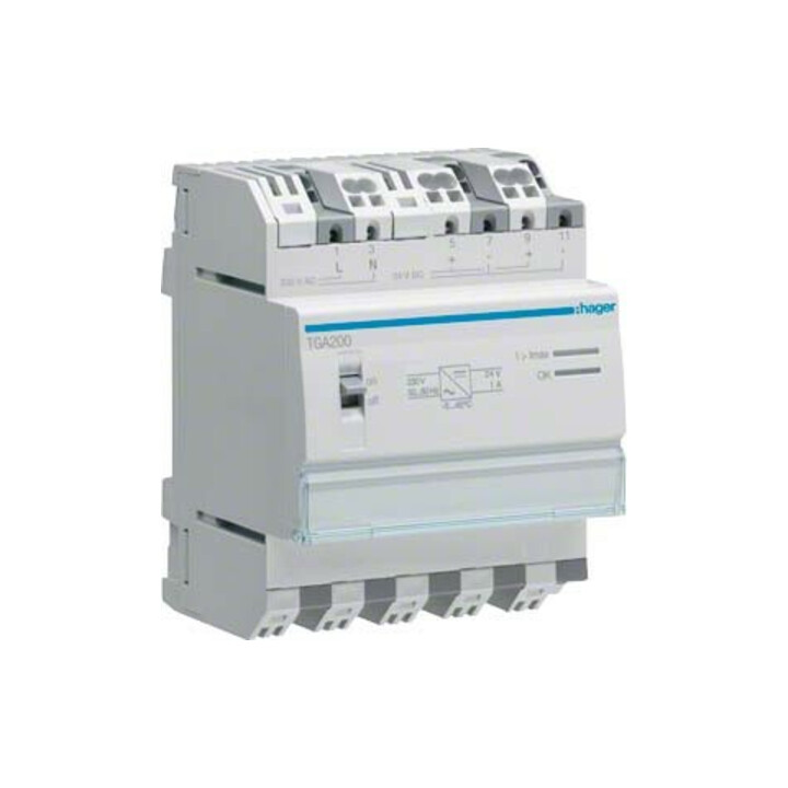 B-Ware Hager Spannungsversorgung Netzgerät 24 Vdc Tga200 Reiheneinbaugerät Quick Connect - 3250615979964