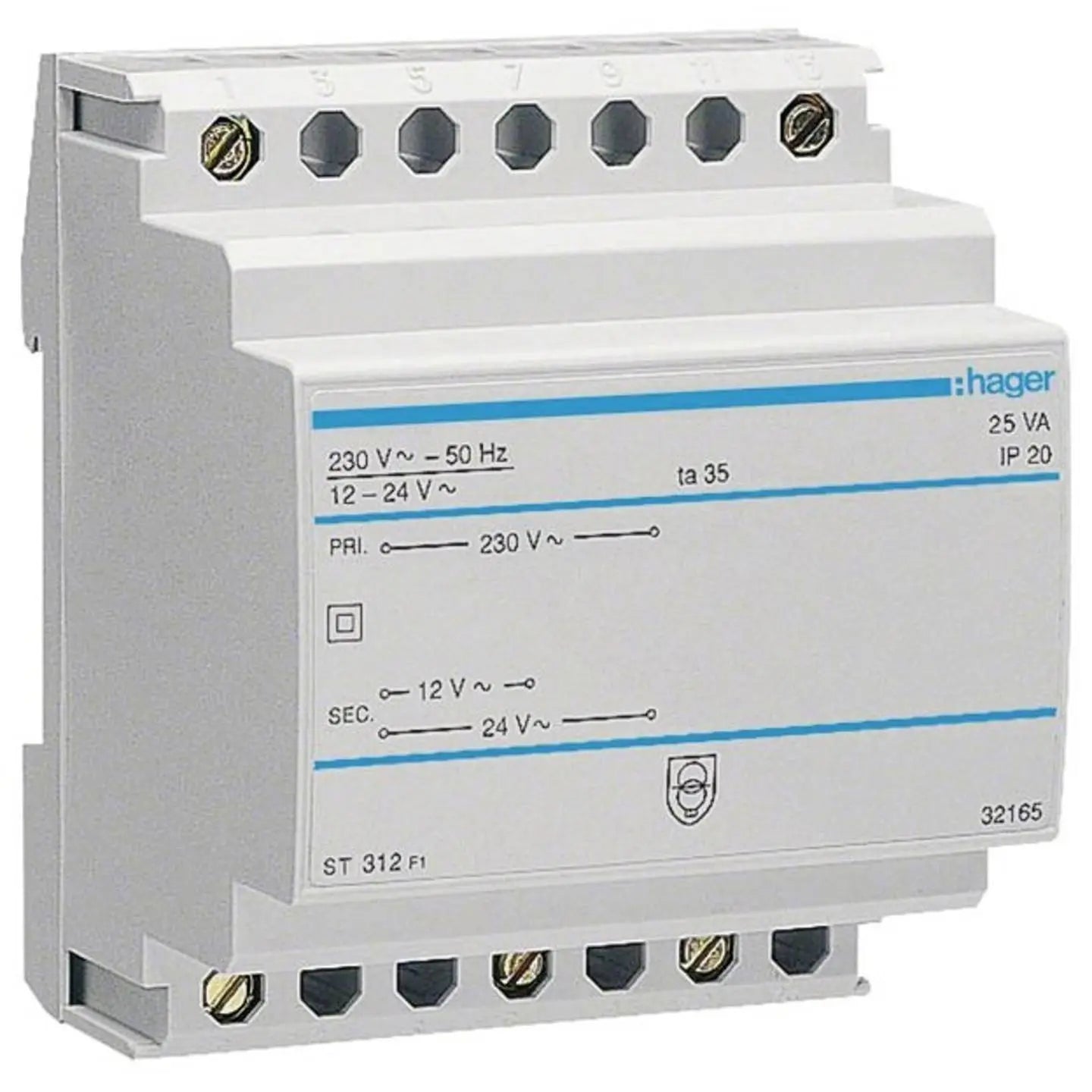 B-Ware Hager St312 Sicherheitstransformator Trafo 12 V 24 V 3 A Reiheneinbau - 3250615703125