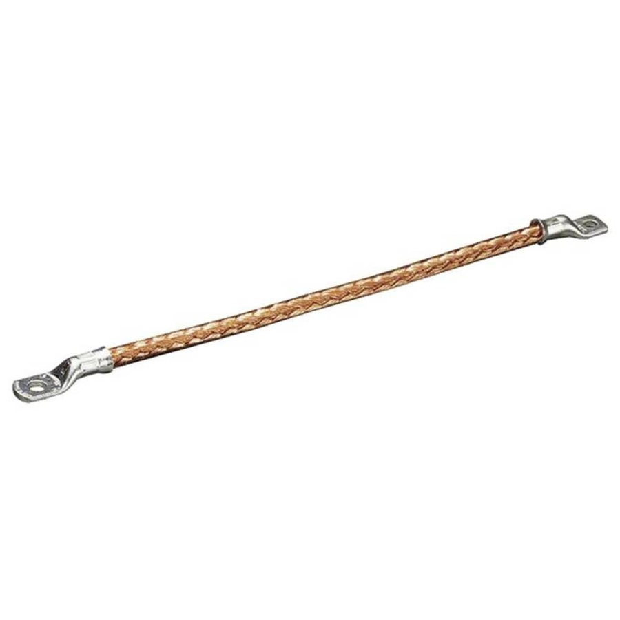 Hager Erdungsleitung Univers N 25 Mm² Länge 300mm Beidseitig Kabelschuh 6/8mm  B-Ware - 3250616360099