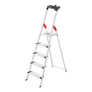 B-Ware Hailo Stehleiter Klappleiter L80 Comfort Line Alu 5 Stufen Siehe Text/Foto