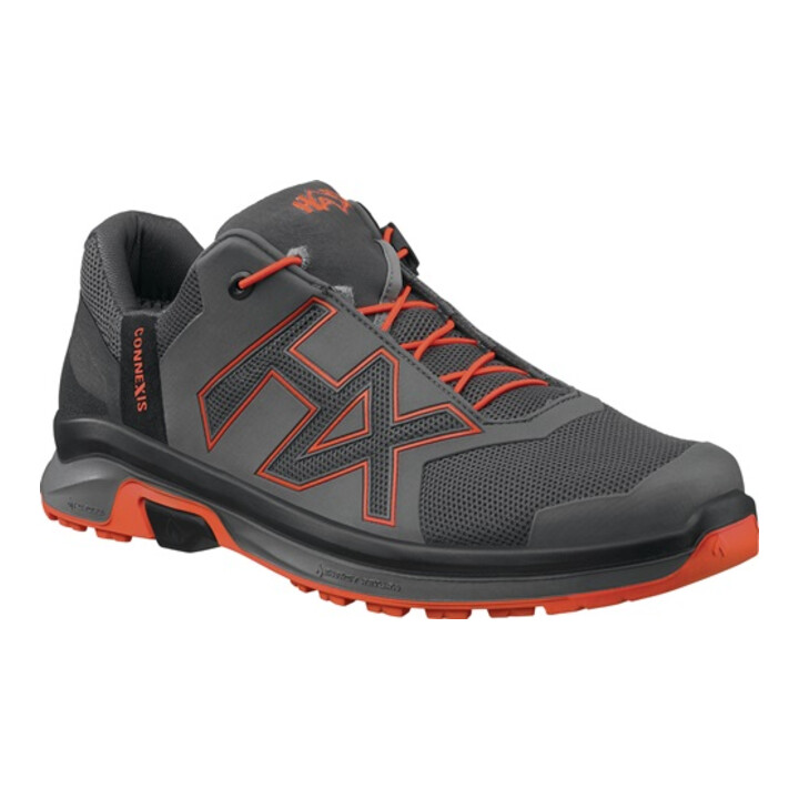B-Ware Haix Freizeitschuh Schuh Sneaker Connexis Go Gtx Low Grau Orange Mikrofaser Gr46 - 4044465449307