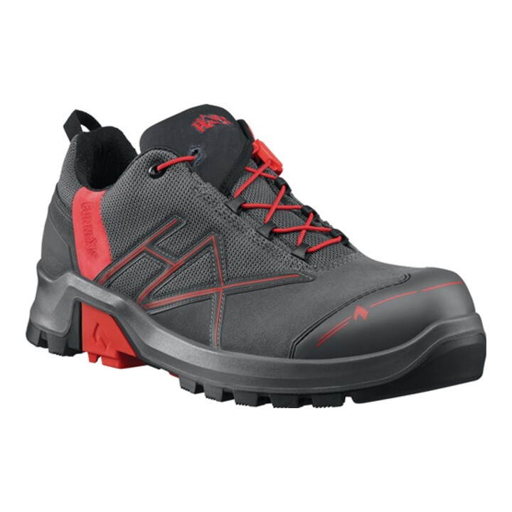 B-Ware Haix Sicherheitsschuh Arbeitsschuh Connexis Gtx Low Grau Rot S3 Herrenschuh 45 - 4044465472435