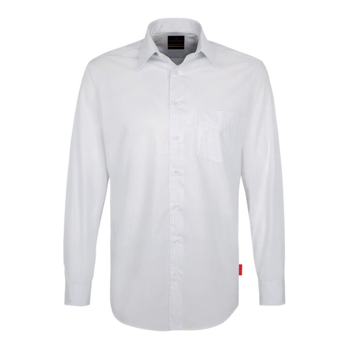 Hakro Herren Hemd Bluse Performance Weiß Unisex M Qualitätsgarn Brusttasche B-Ware - 4045981074998