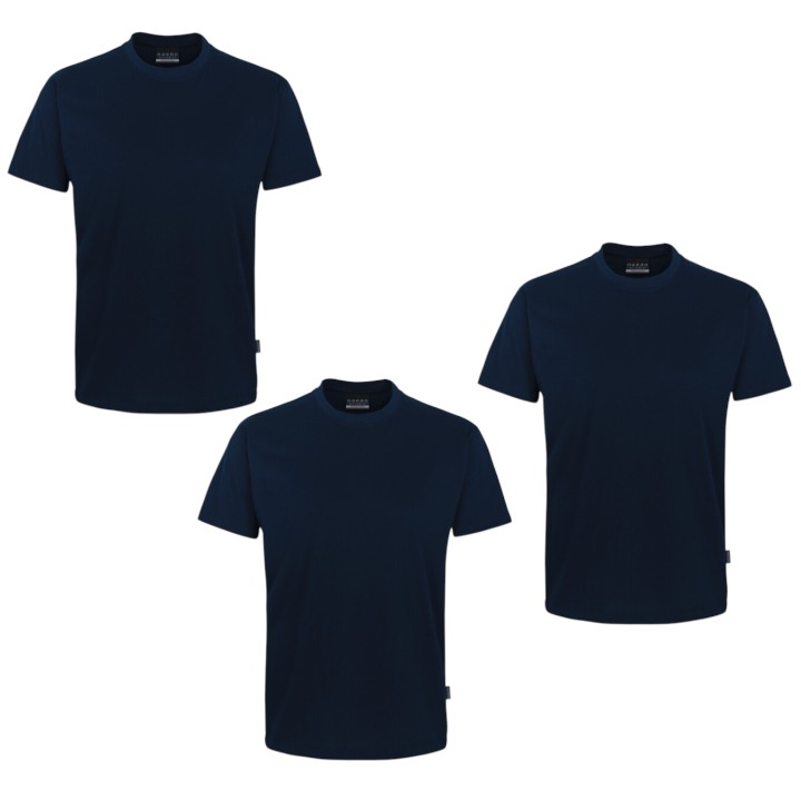 Hakro T Shirt Shirt Essential Classic Dunkelblau Unisex L Baumwolle 3 Stück B-Ware - 2050001758613
