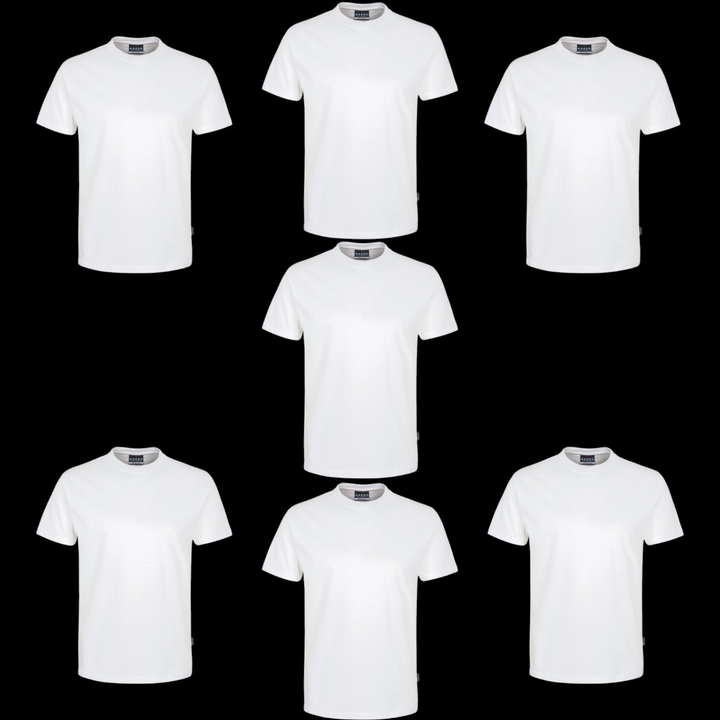 Hakro T Shirt Shirt Essential Classic Weiß Unisex L Baumwolle 7 Stück B-Ware - 4045981002816