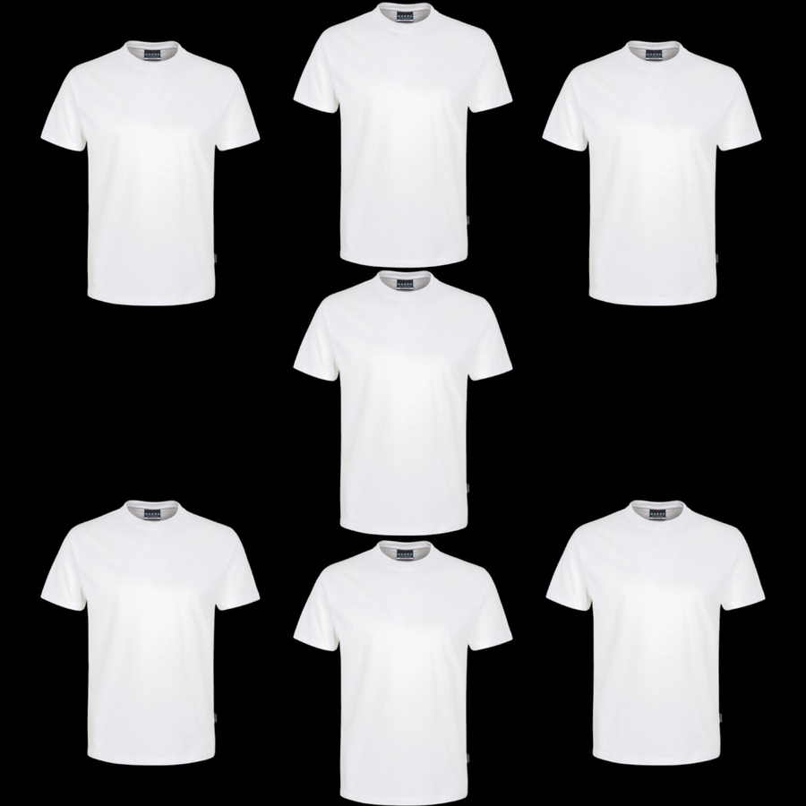 Hakro T Shirt Shirt Essential Classic Weiß Unisex L Baumwolle 7 Stück B-Ware - 4045981002816