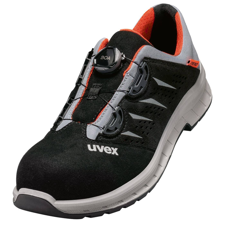 Uvex Sicherheitshalbschuh S1 P Sicherheitsschuh Schuhgröße 45 Schwarz/Rot 1 Paar B-Ware