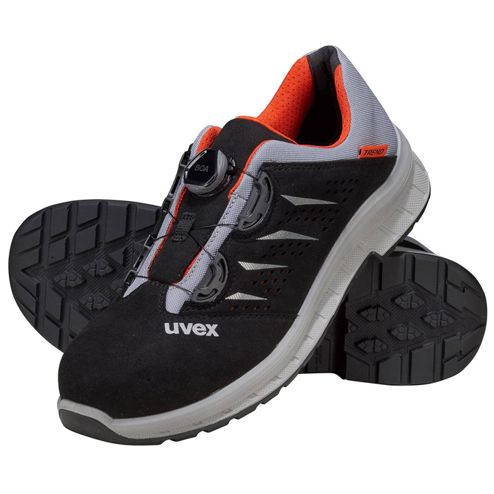 Uvex Sicherheitshalbschuh S1 P Sicherheitsschuh Schuhgröße 45 Schwarz/Rot 1 Paar B-Ware