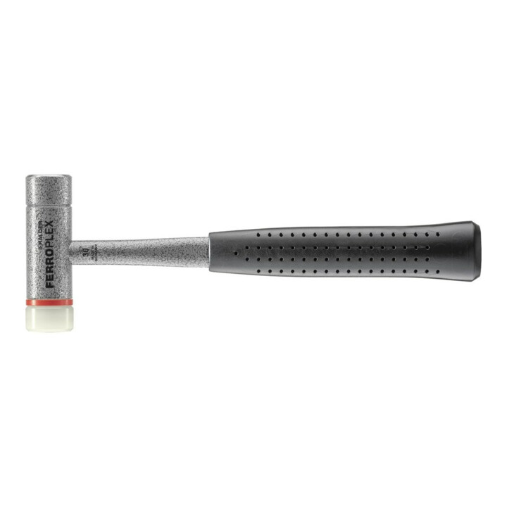 B-Ware Halder Kombihammer Schonhammer Hammer 30 Mm Nylon Weiß Stahlrohr Ferroplex - 4030618303039
