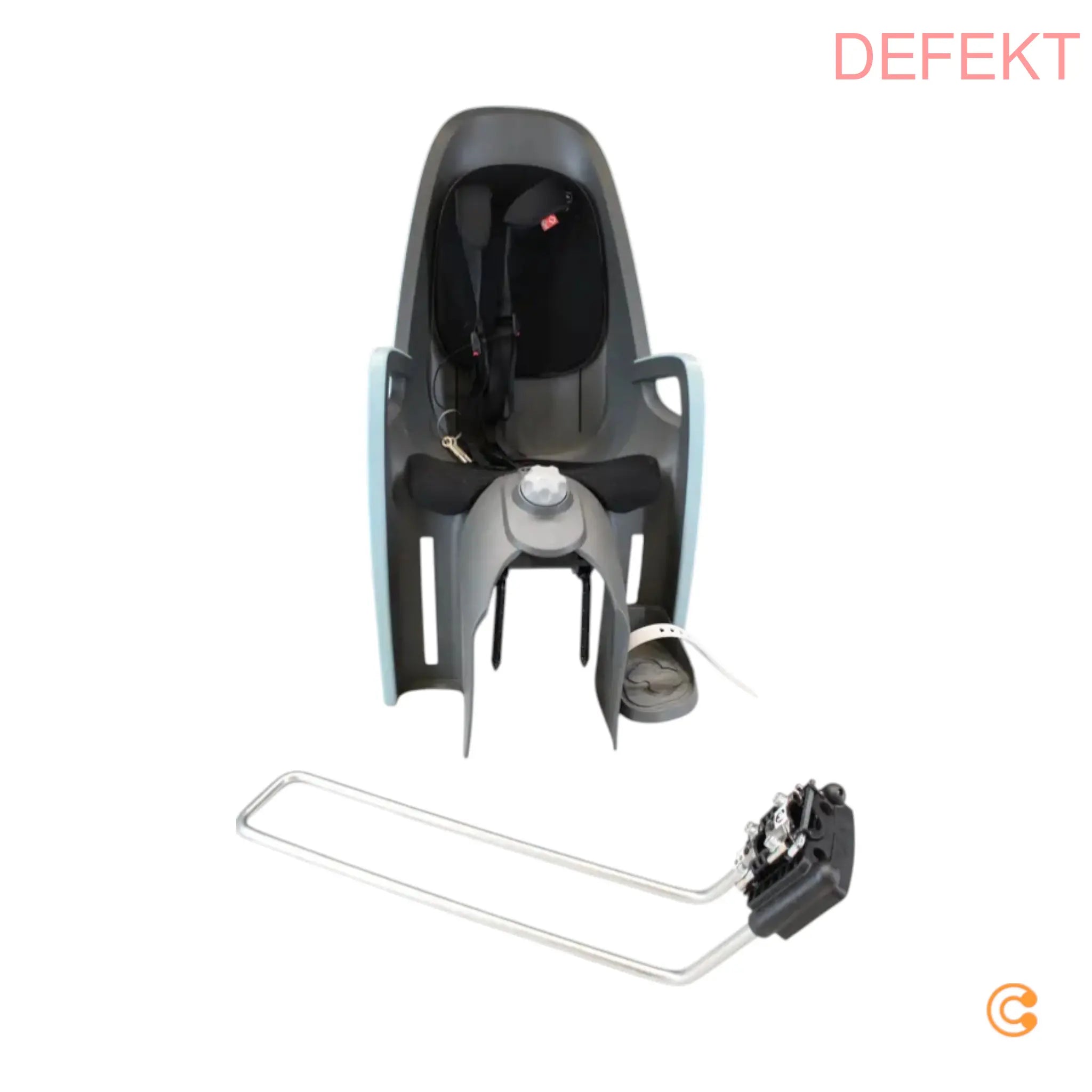 D-Ware Hamax Caress Green Black Fahrradsitz Kindersitz Rückenlehne Defektware Bastler - 7029775531024