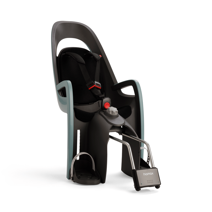 Hamax Caress Green Black Fahrradsitz Kindersitz Rückenlehne Höhenverstellbar B-Ware - 7029775531024
