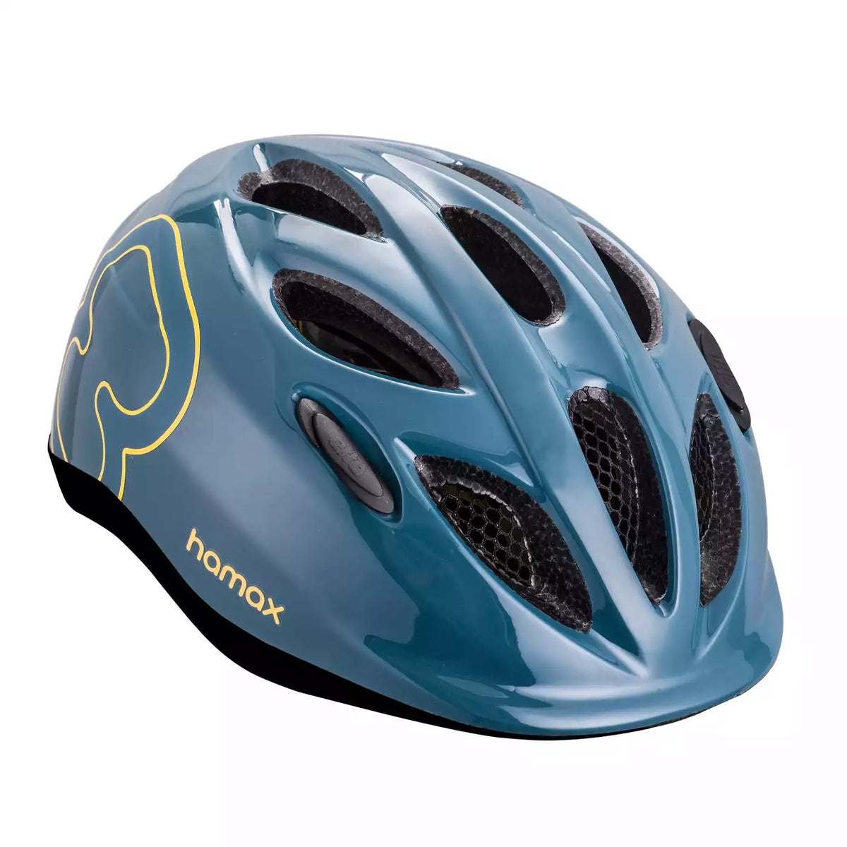 hamax Fahrradhelm Helm Skydive Blau Kinder S Passform Belüftung Reflektor - 7043483021110