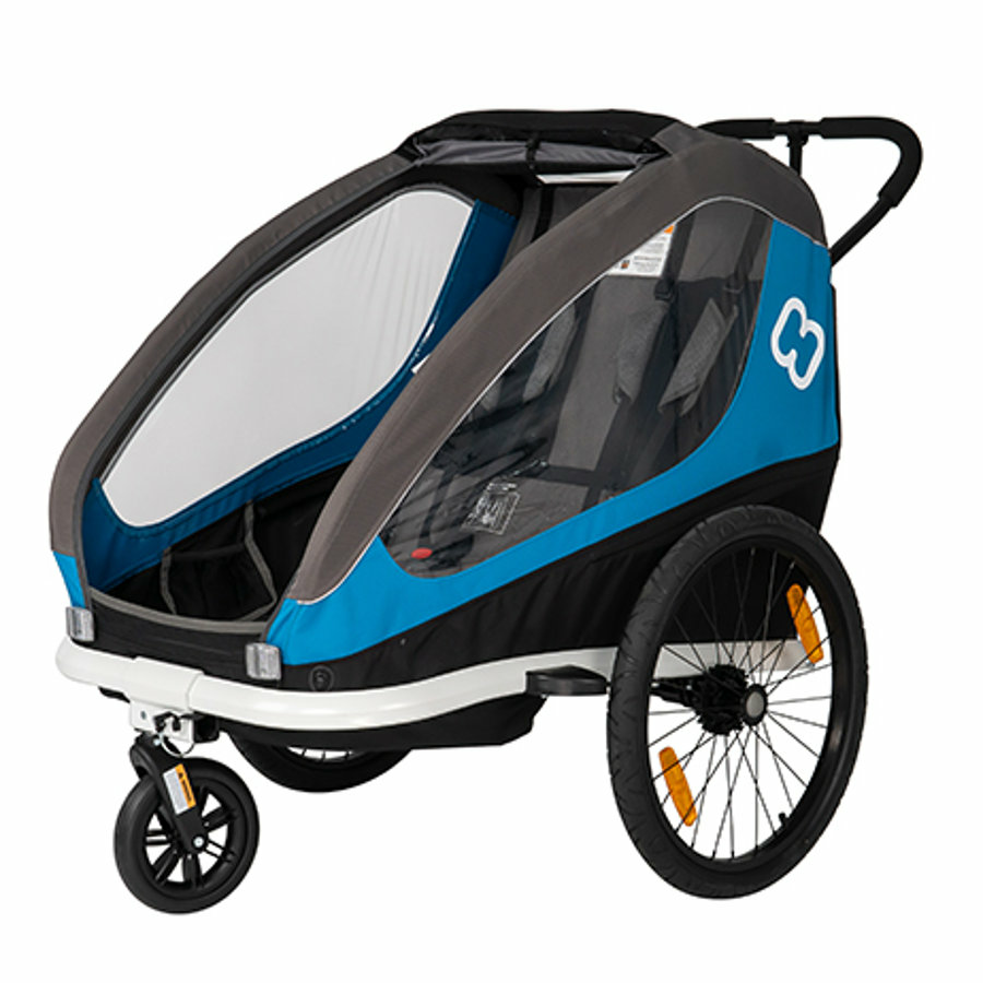 Hamax Traveller Fahrradanhänger Kinderanhänger Transportanhänger Blau Schwa50 B-Ware