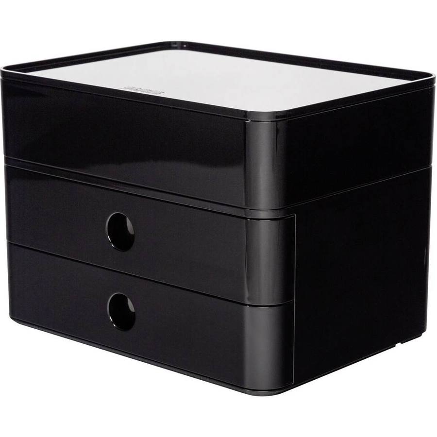 Han Smart Box Plus Allison 1100 13 Schubladenbox Schwarz Weiß Schubladenkiste B-Ware - 4012473110014