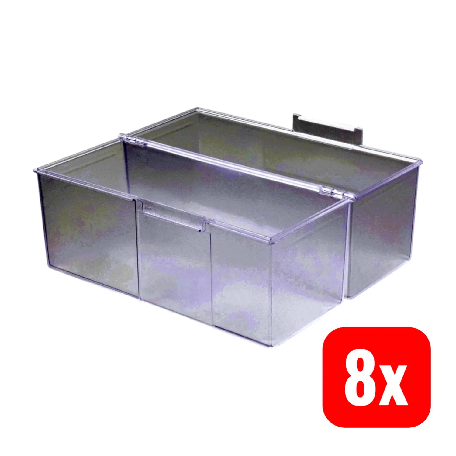 B-Ware Han 975 63 975 63 Karteibox Transluzent Klar Max. 500 Karten Din A5 Quer 8 Stück - 4012473975187