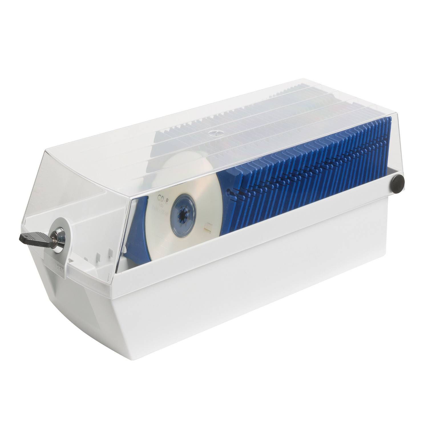 B-Ware Han Kunststoff Polystyrol Lichtgrau 168 X 150 X 365 Mm 60 Cd Box 2 Stück - 4012473926011