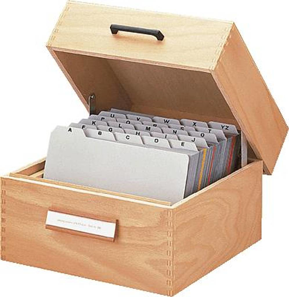 Han Karteikasten 505 Naturholz 505 Max. Anzahl Der Karten: 900 Karten Din A5 Que B-Ware - 4012473505001