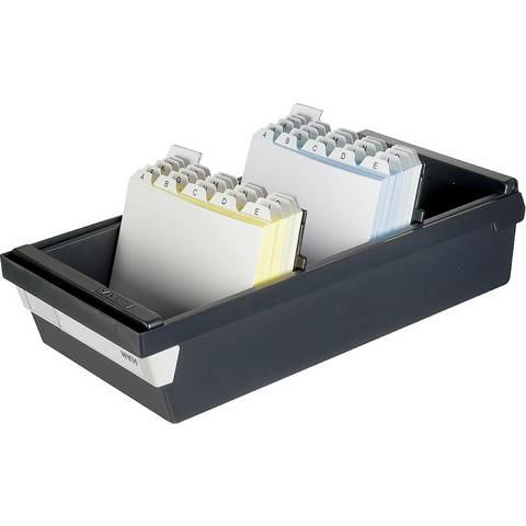 B-Ware Han 956 13 956 13 Karteikasten Schwarz Max Anzahl Der Karten 1300 2 Stück - 4012473956148