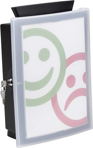 B-Ware Han Aktionsbox Mit Einwurf 4102 Image'in Briefkasten Schwarz 260 X 375 X 128 Mm