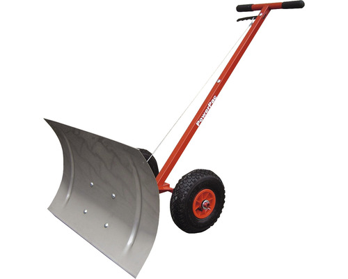 B-Ware Power Pac Hand Schneeschieber Sch74 Mit Reifen Inkl. Zubehör Gummileiste Set - 4260300850019