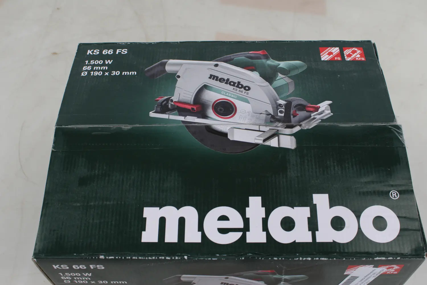 B-Ware Metabo Set Ks 66 Fs + Fs 160 Handkreissäge 66 Mm 1500 W Siehe Text/Foto - 4061792173255