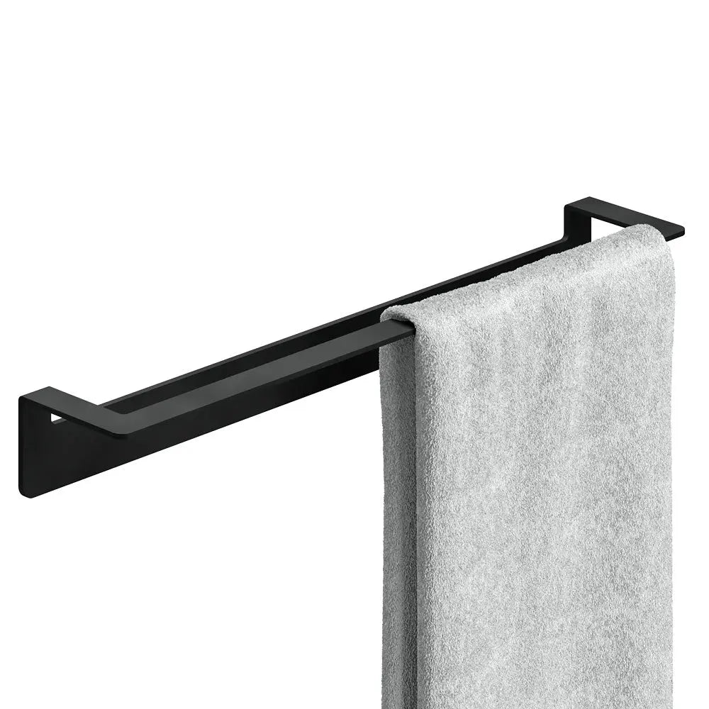 B-Ware Weissenstein Handtuchstange Halter Womo Schwarz 45cm Edelstahl Selbstklebend - 4260470461831