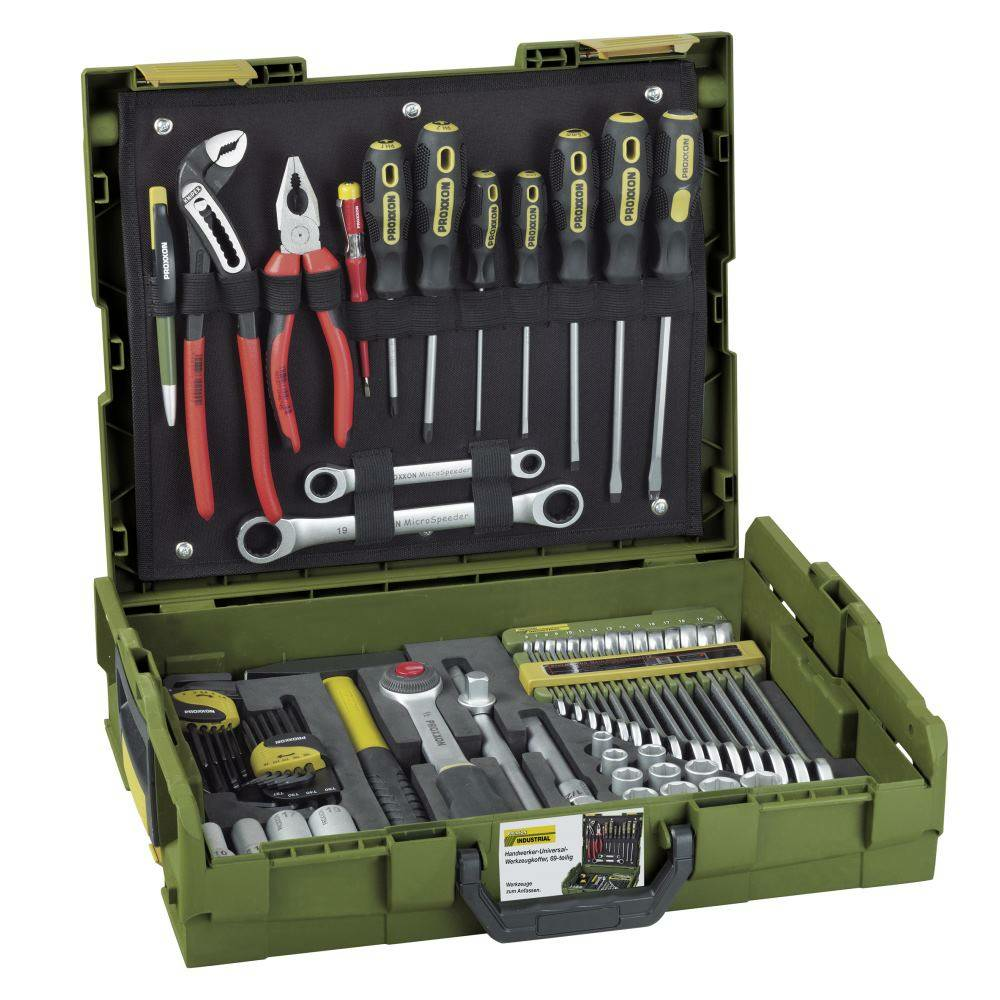 B-Ware Proxxon 23660 Handwerker Werkzeugkoffer Bestückt 68 Teilig Werkzeugset Werkzeug - 4006274236608