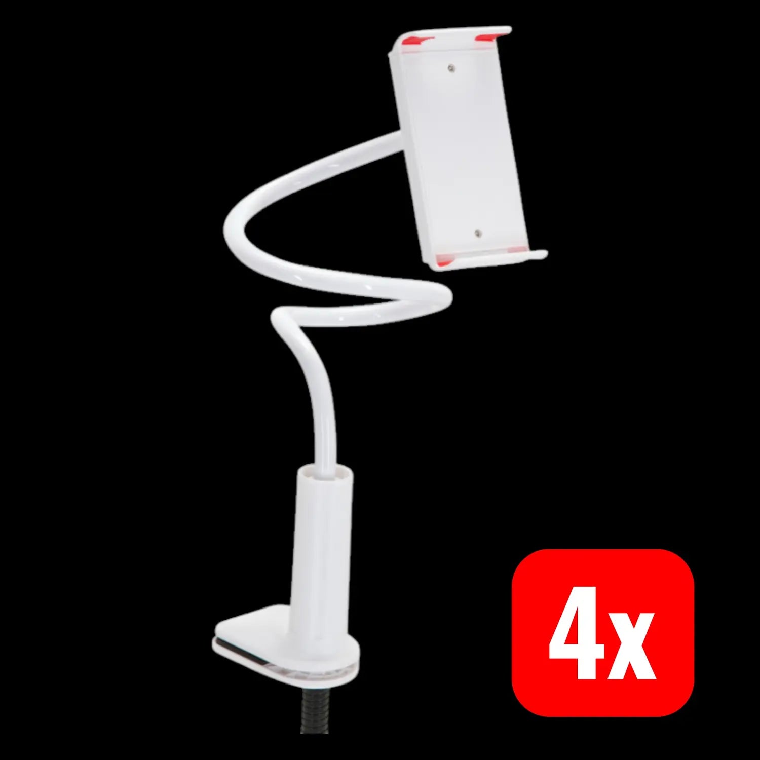 B-Ware Hjh Office Handyhalterung Flexmobi I Mit Klemmfuß / Schwanenhals Abs 4 Stück - 4064323013211