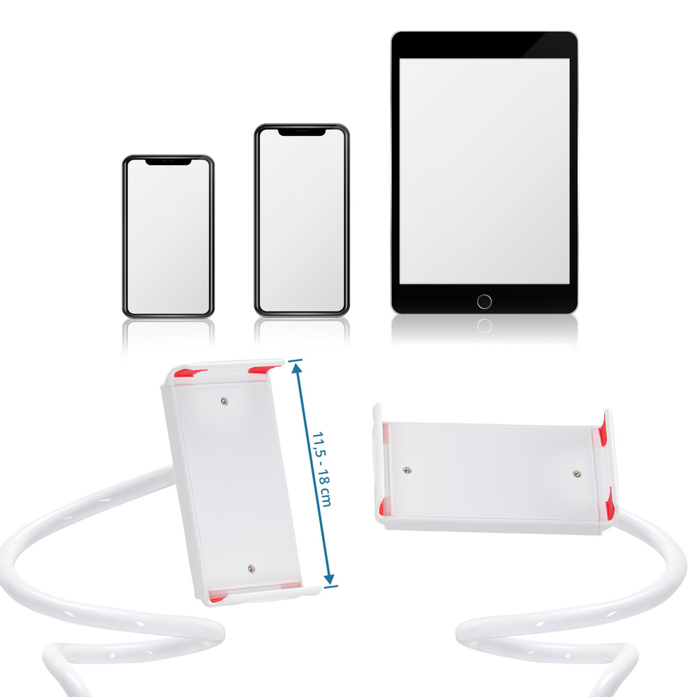 B-Ware Hjh Office Handyhalterung Flexmobi I Mit Klemmfuß / Schwanenhals Abs 4 Stück - 4064323013211