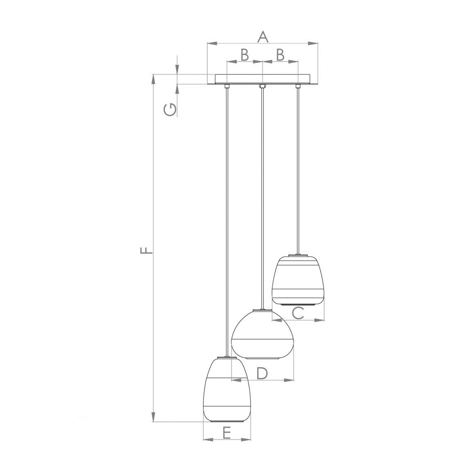 B-Ware Eglo Hängeleuchte Hängelampe Lampe Leuchte Aguilares Rauchglas 3 Flammig Rond173 - 9008606235568