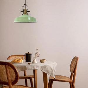 B-Ware Royaltec Hängelampe Pendelleuchte Augusta Metall Mintgrün Vintage E27 Led ø 40cm