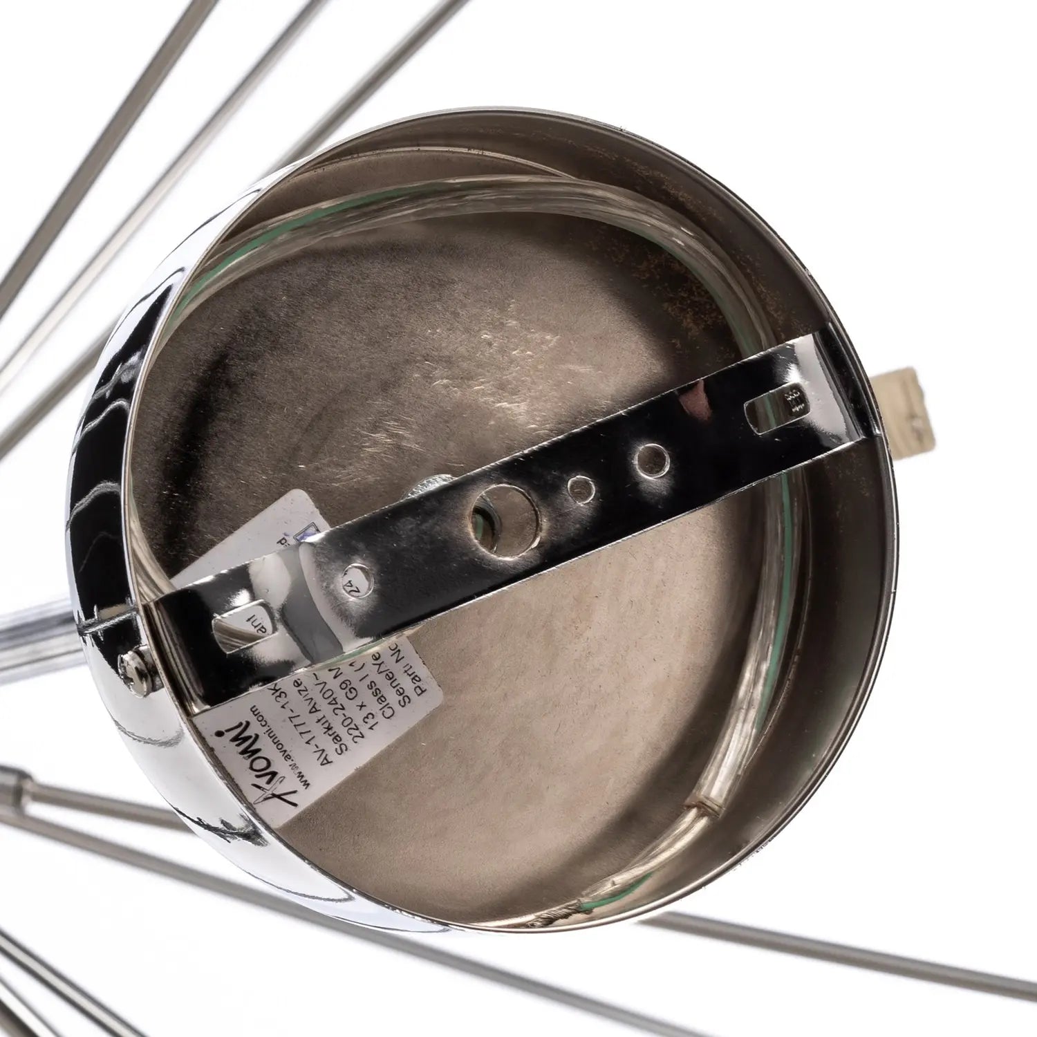 B-Ware Av 1777 13 K Hängelampe Pendelleuchte Chromfarben Glas Deckenlampe 13 Flg Dimmbar - 8698957162364