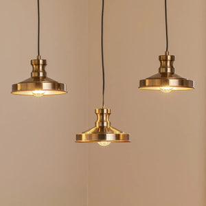 B-Ware Berceste Hängelampe Pendelleuchte Lampe 3 Flammig Altmessingfarben E27