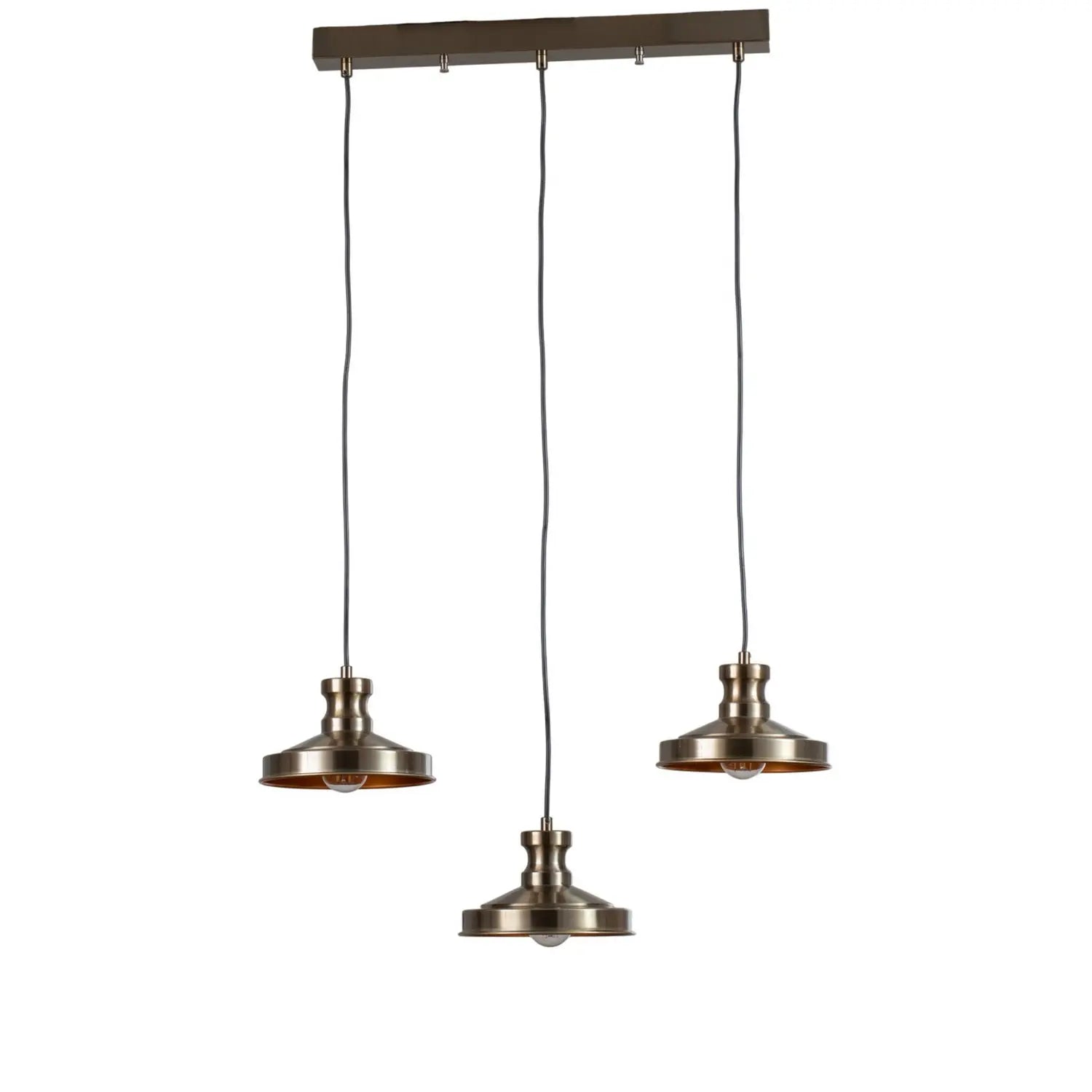 B-Ware Berceste Hängelampe Pendelleuchte Lampe 3 Flammig Altmessingfarben E27 - 8684283470518