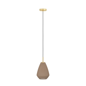 B-Ware Eglo Hängelampe Pendelleuchte Caprarola Sandfarben Glas Metall 20 Cm E27