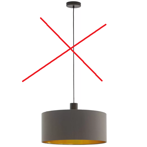 B-Ware Eglo Hängelampe Concessa Hängeleuchte Deckenlampe Lampe Cappuccino Gold ø 53 Cm