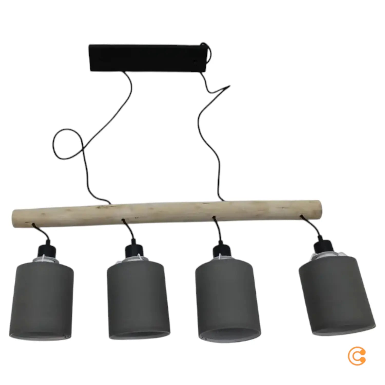 B-Ware Hängelampe Tribu Hängeleuchte Green Papierschirme Lampe Vierflammig - 4043689995171