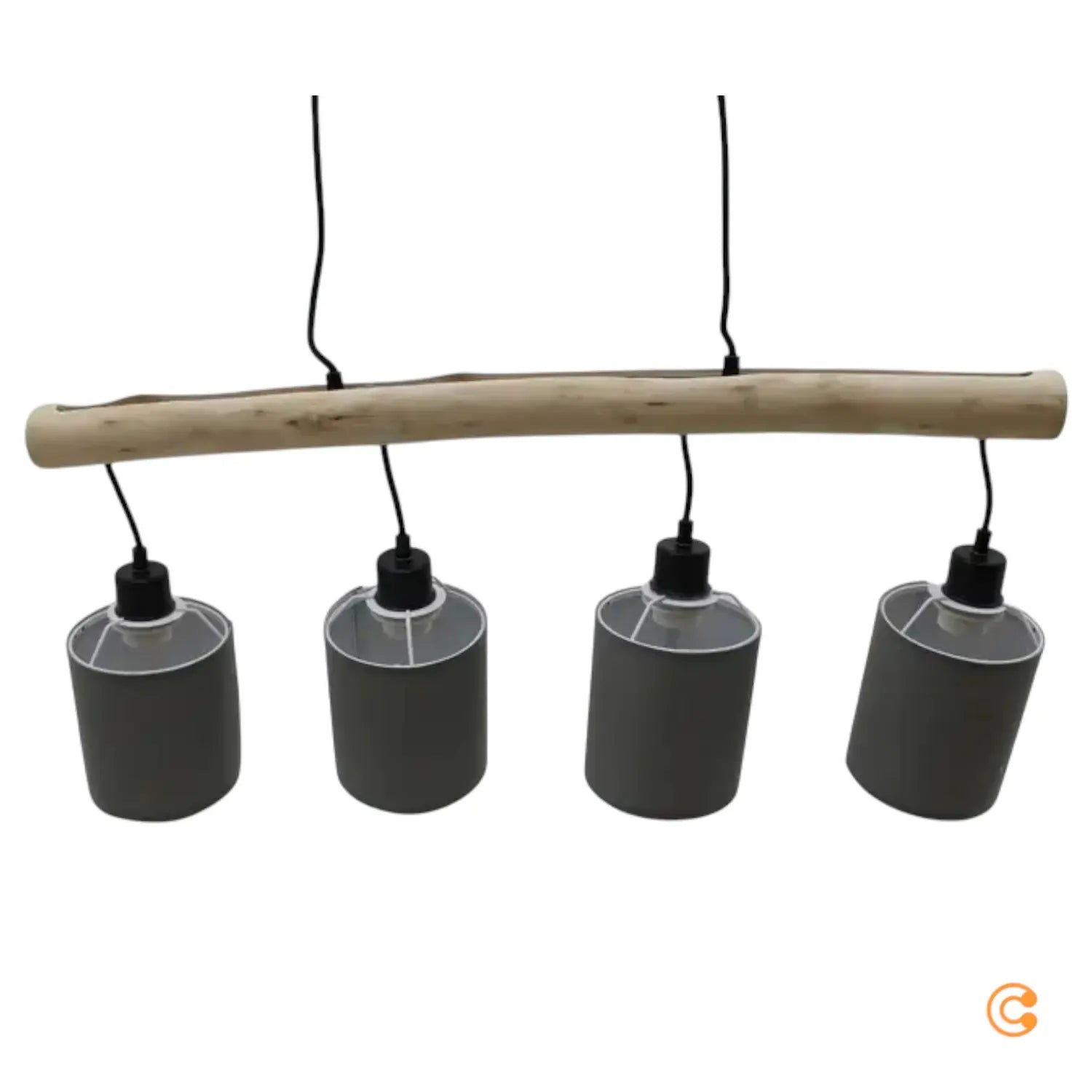 B-Ware Hängelampe Tribu Hängeleuchte Green Papierschirme Lampe Vierflammig - 4043689995171