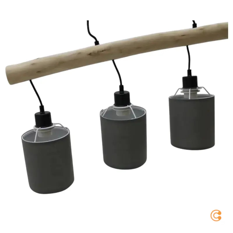 JUST LIGHT Hängelampe Pendelleuchte GREEN TRIBU taupe vierflammig Papierschirme - 4043689995171