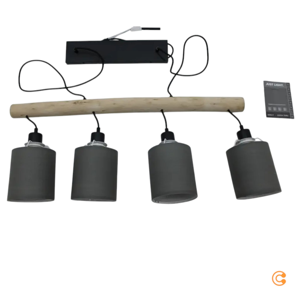 Hängelampe Tribu Hängeleuchte Green Papierschirme Lampe vierflammig - 4043689995171