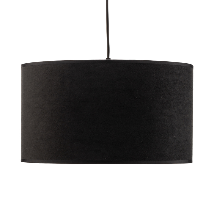 Emibig Hängelampe Pendelleuchte Jari Schwarz Gold Stoffschirm 1fl Esszimmer B-Ware - 5901738920446