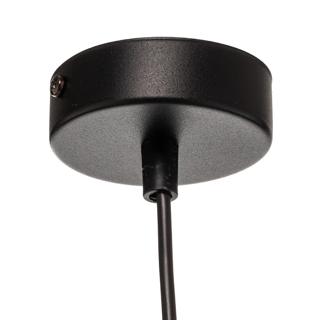 Emibig Hängelampe Pendelleuchte Jari Schwarz Gold Stoffschirm 1fl Esszimmer B-Ware - 5901738920446