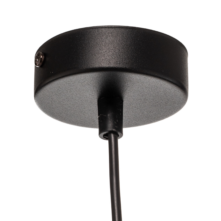 Emibig Hängelampe Pendelleuchte Jari Schwarz Gold Stoffschirm 1fl Esszimmer B-Ware - 5901738920446
