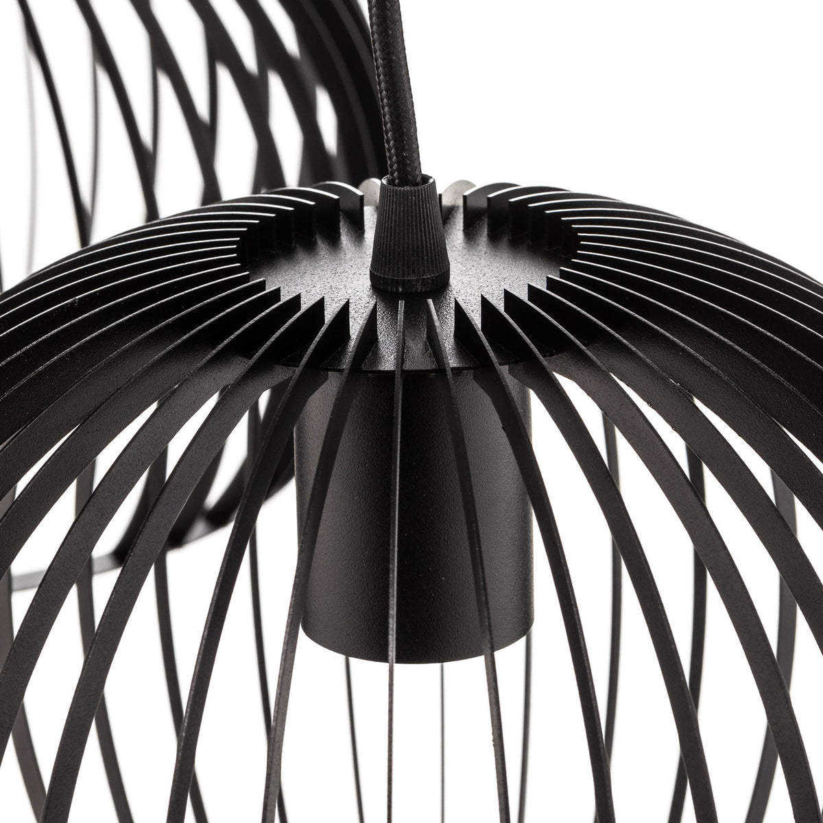 Hängelampe Larus aus schwarzem Stahl 2-flammig dimmbar Pendelleuchte Lampe 60cm - 5907623620477