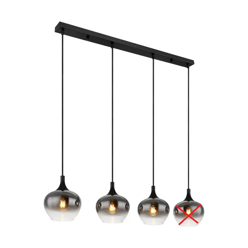 B-Ware Globo Maxy Hängelampe Lampe Pendelleuchte Glas Rauchgrau Siehe Text/Foto - 9007371432400